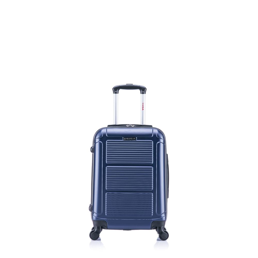 InUSA Pilot lightweight hardside spinner 20 inch Navy Blue. Picture 2