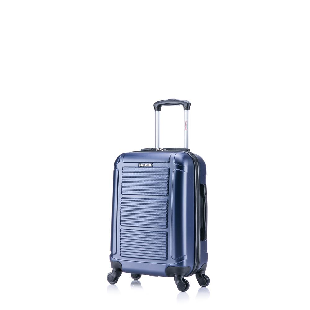 InUSA Pilot lightweight hardside spinner 20 inch Navy Blue. Picture 1