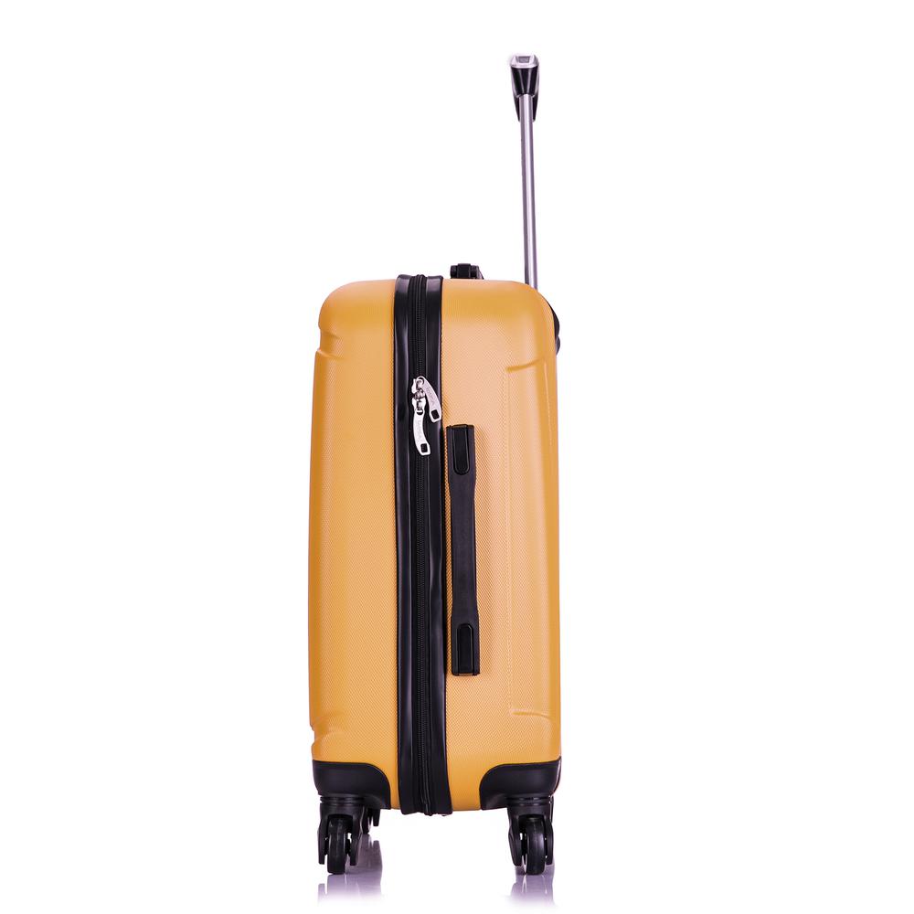 InUSA Pilot lightweight hardside spinner 20'' Mustard. Picture 12