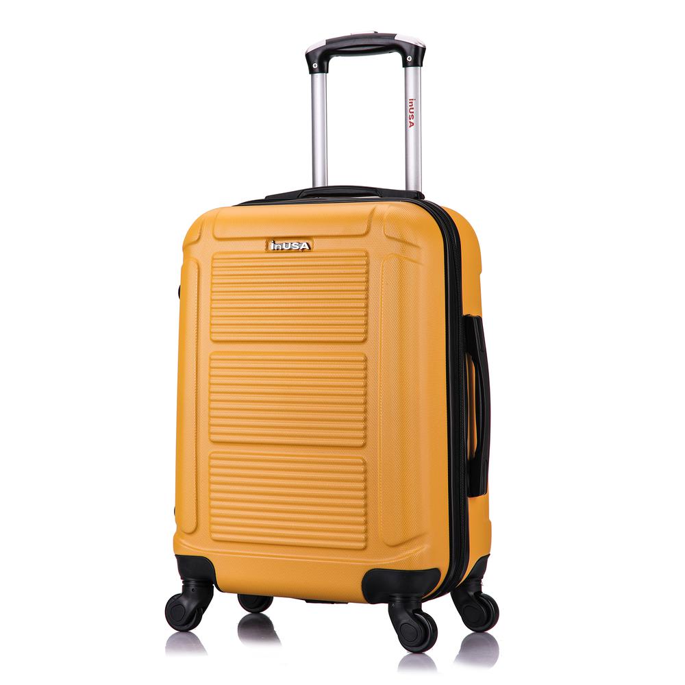 InUSA Pilot lightweight hardside spinner 20'' Mustard. Picture 15