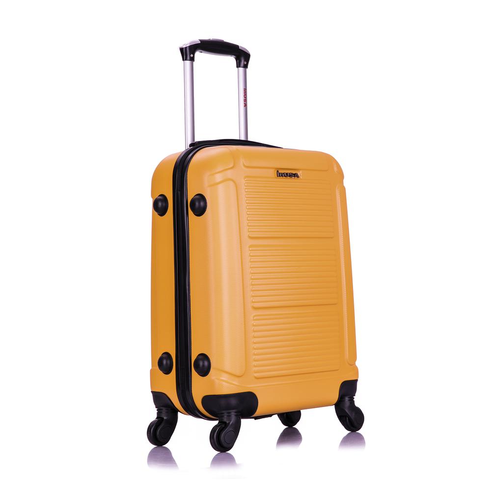 InUSA Pilot lightweight hardside spinner 20'' Mustard. Picture 16