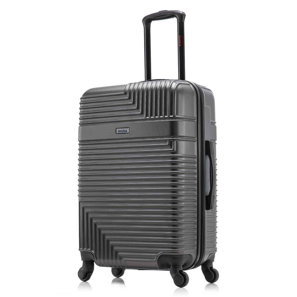 InUSA Resilience Lightweight Hardside Spinner 24 inch Charcoal. Picture 9