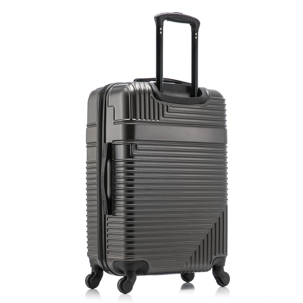 InUSA Resilience Lightweight Hardside Spinner 24 inch Charcoal. Picture 6