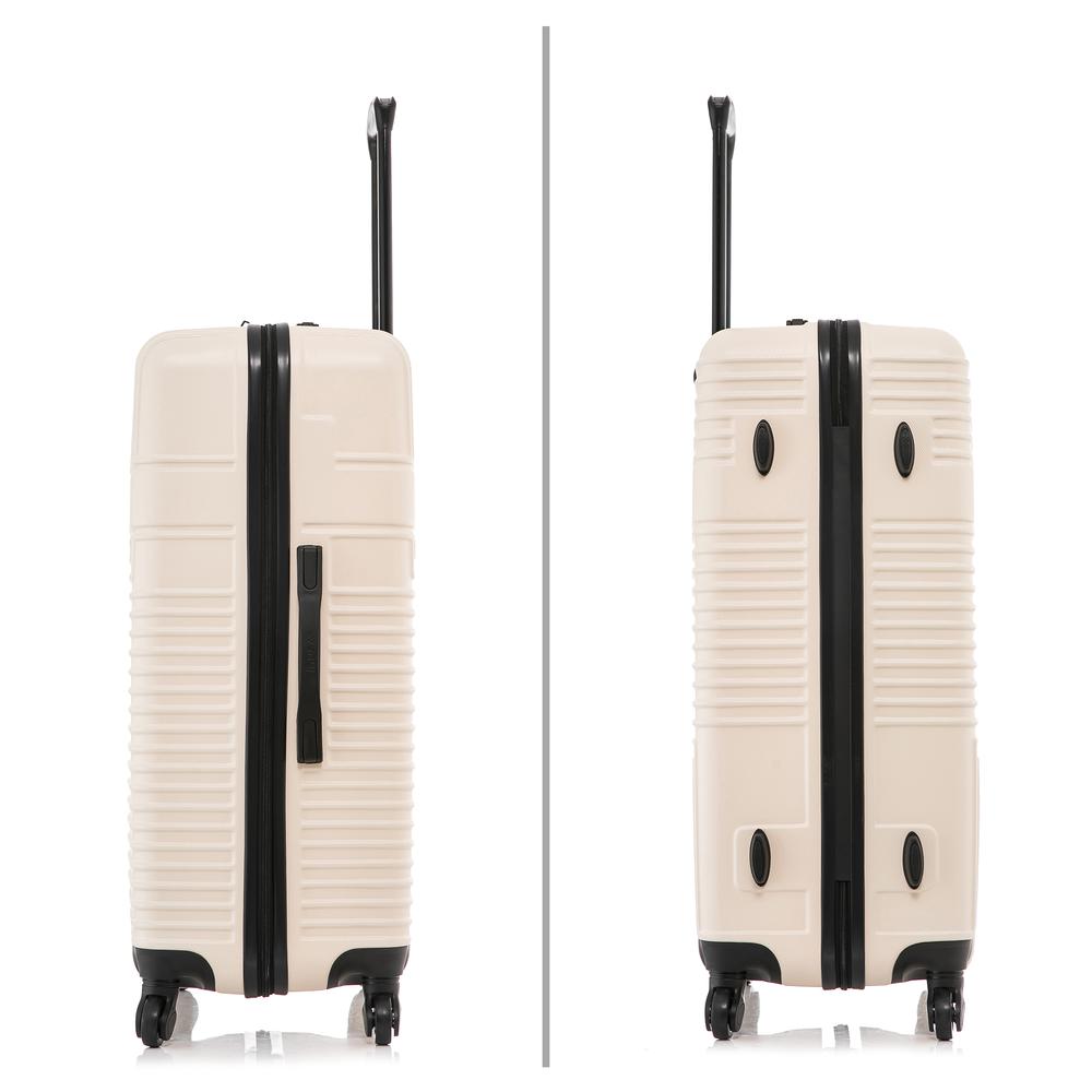 InUSA Resilience Lightweight Hardside Spinner 3 Piece Luggage set  20'',24'', 28'' Sand. Picture 8