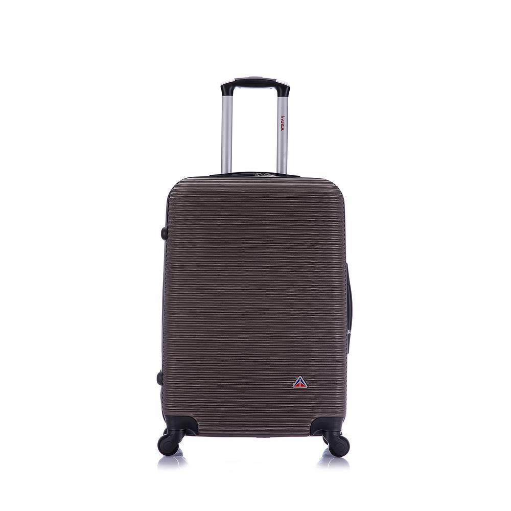 InUSA Royal lightweight hardside spinner 24 inch Brown. Picture 1