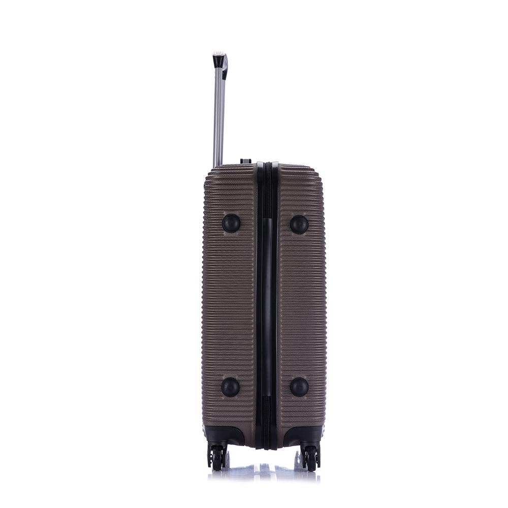 InUSA Royal lightweight hardside spinner 24 inch Brown. Picture 4