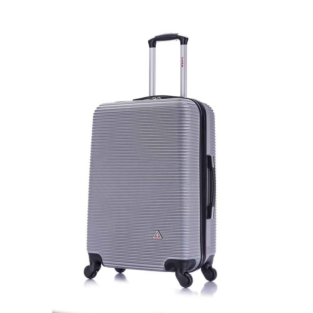 InUSA Royal lightweight hardside spinner 24 inch Silver. Picture 1