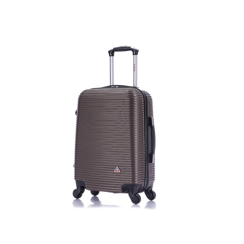 InUSA Royal lightweight hardside spinner 20 inch Brown. Picture 1