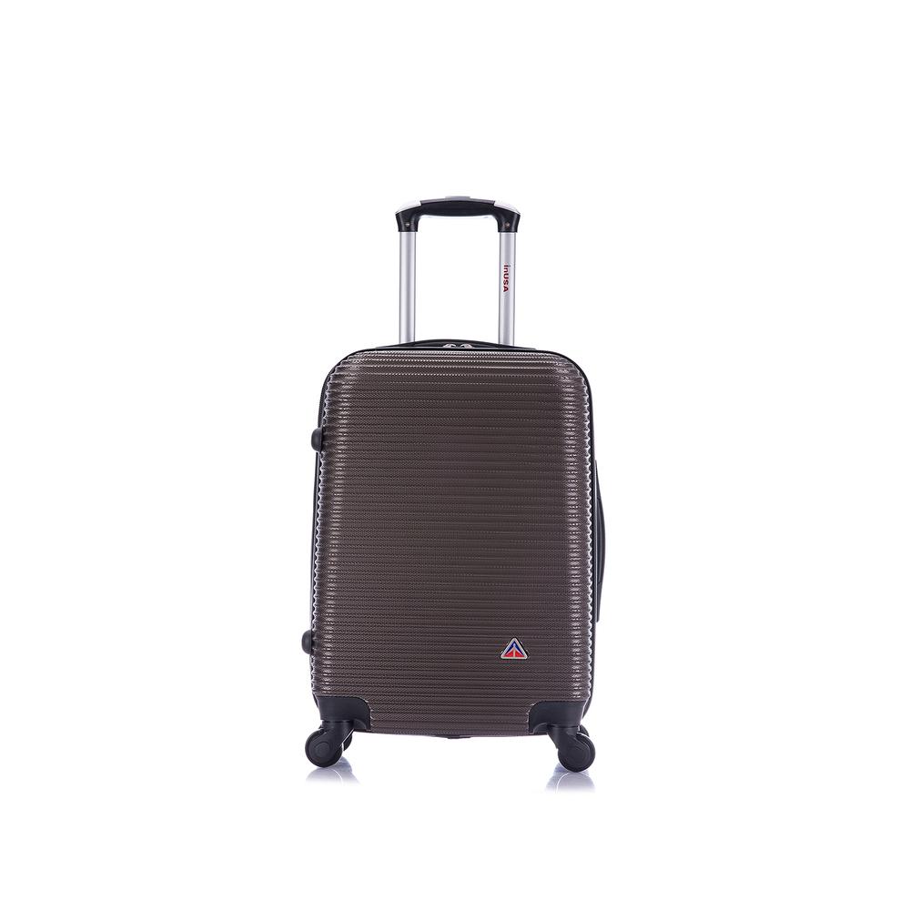 InUSA Royal lightweight hardside spinner 20 inch Brown. Picture 2