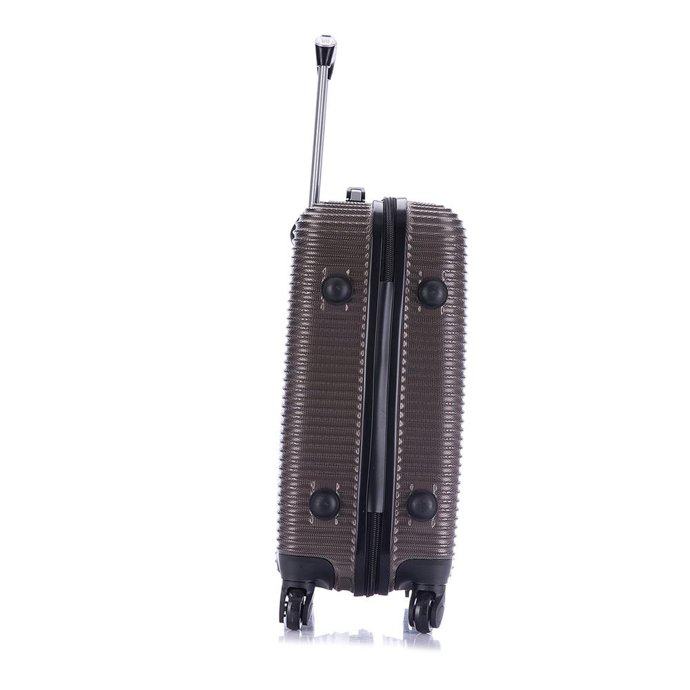 InUSA Royal lightweight hardside spinner 20 inch Brown. Picture 4
