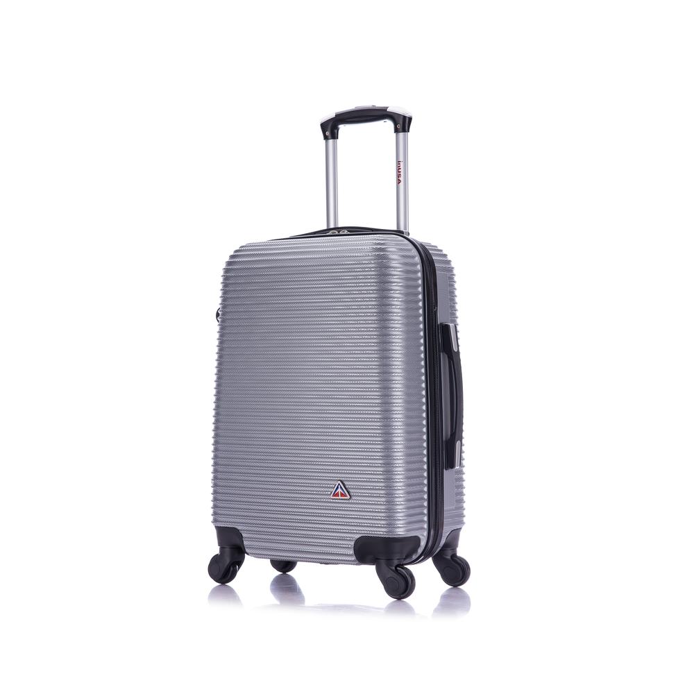 InUSA Royal lightweight hardside spinner 20 inch Silver. Picture 1