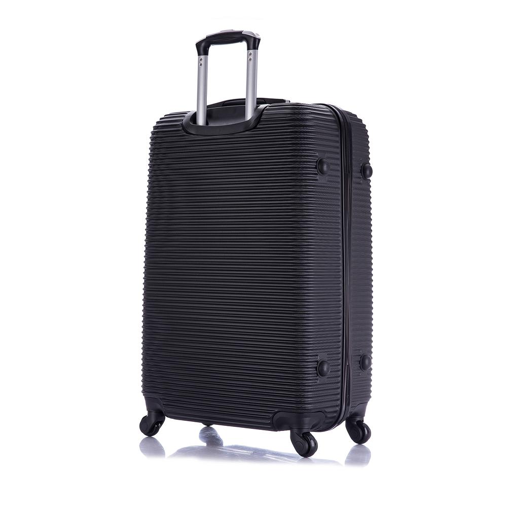InUSA Royal lightweight hardside spinner 4 piece Set 20", 24'', 28", 32" Black. Picture 5