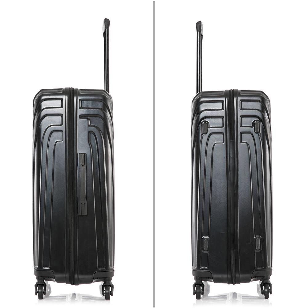 InUSA Vasty Lightweight Hardside Spinner 24 inch Black. Picture 6