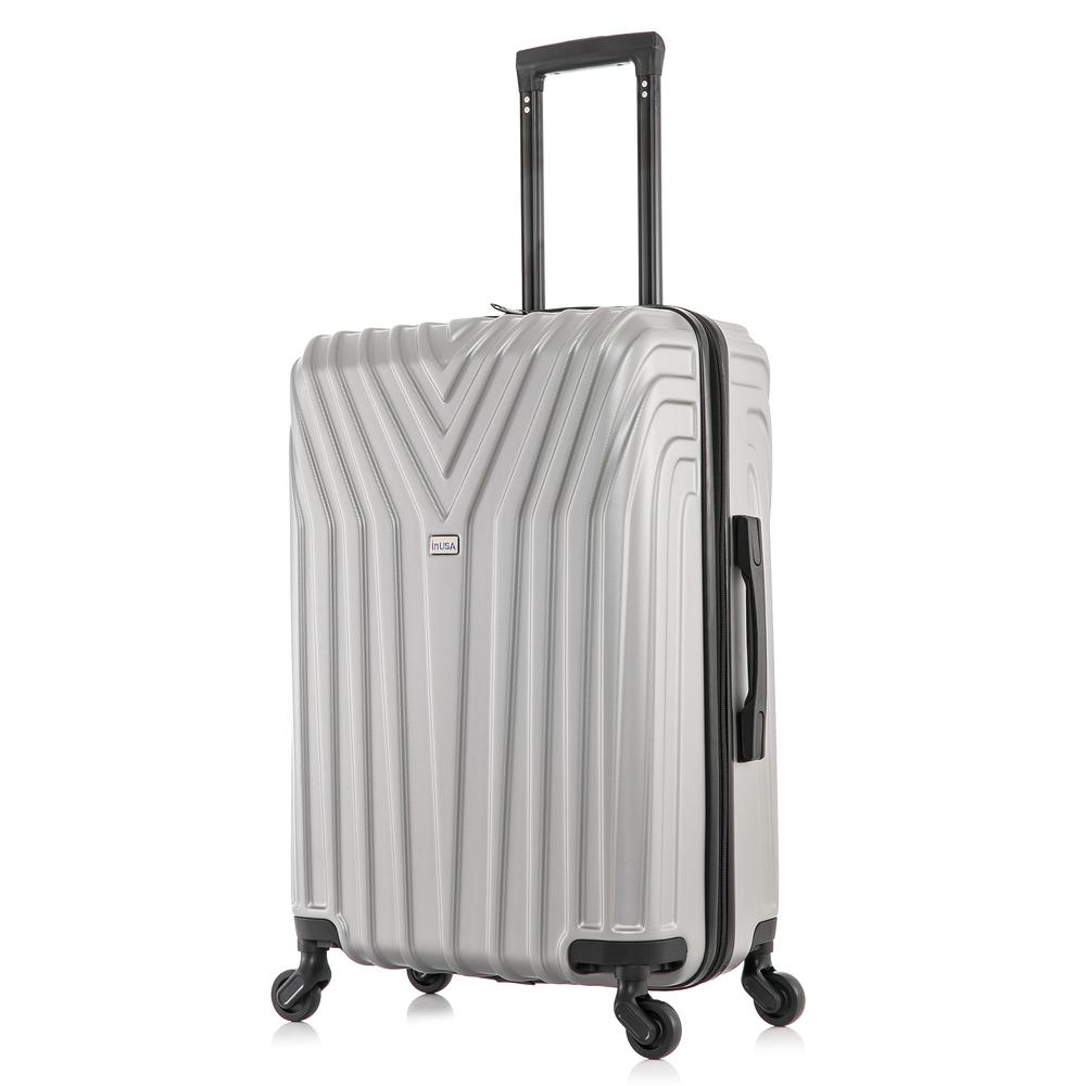 InUSA Vasty Lightweight Hardside Spinner 24 inch Grey. Picture 1
