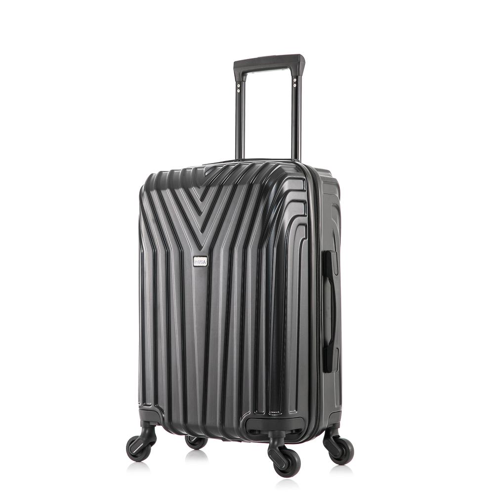 InUSA Vasty Lightweight Hardside Spinner 20 inch Black. Picture 1
