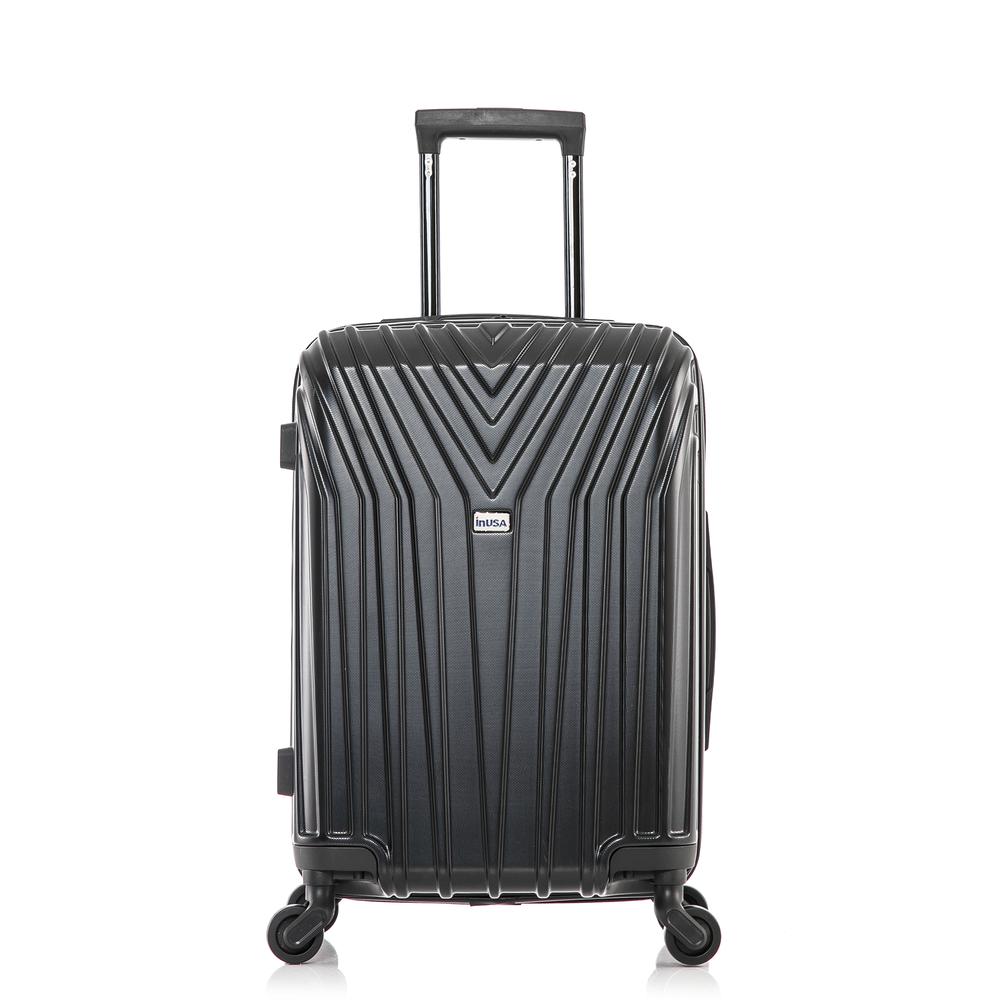 InUSA Vasty Lightweight Hardside Spinner 20 inch Black. Picture 2