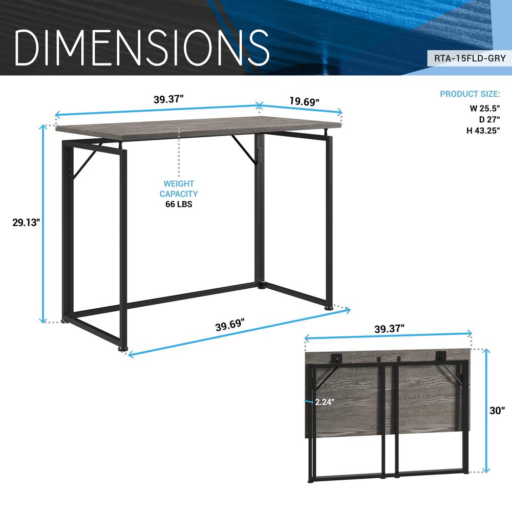 Techni Mobili Space Saving Folding Desk. Picture 10