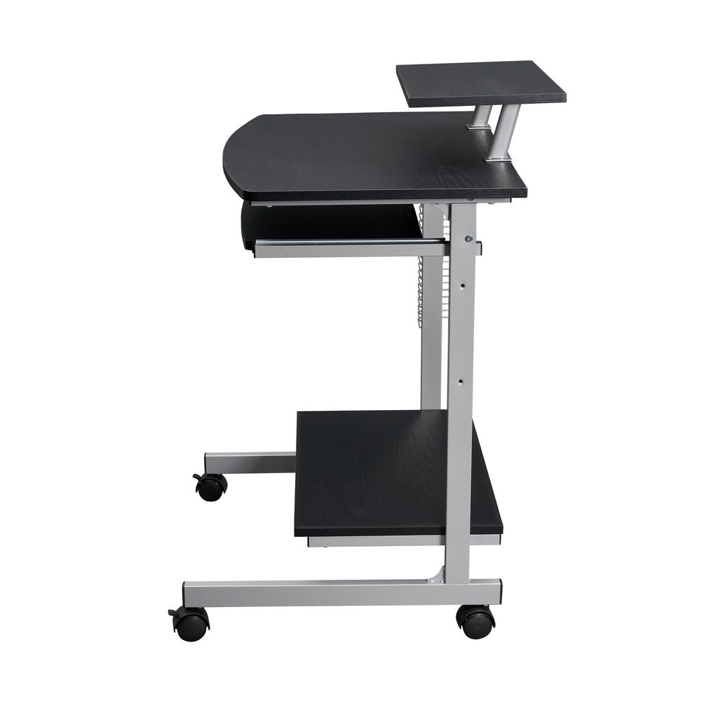 Compact Computer Cart With Storage . Color: Espresso. Picture 13