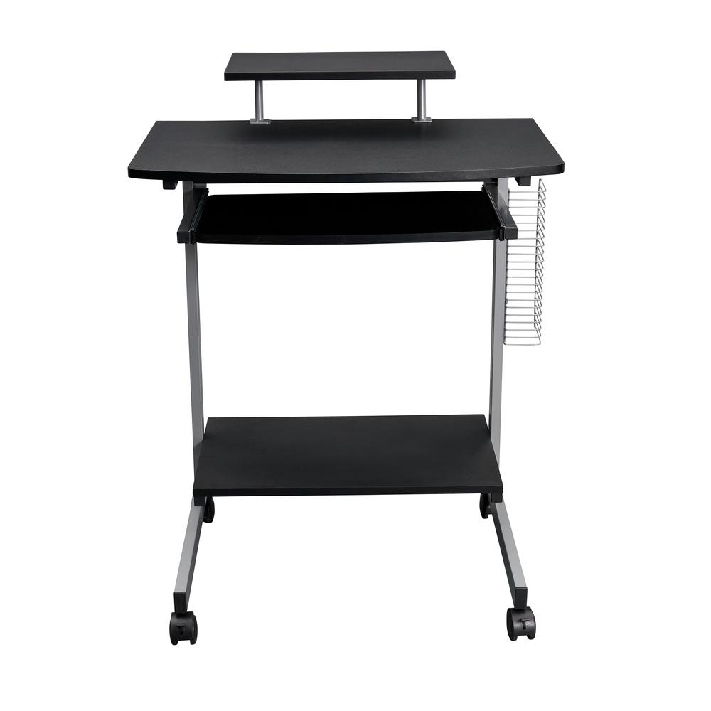 Compact Computer Cart With Storage . Color: Graphite. Picture 8