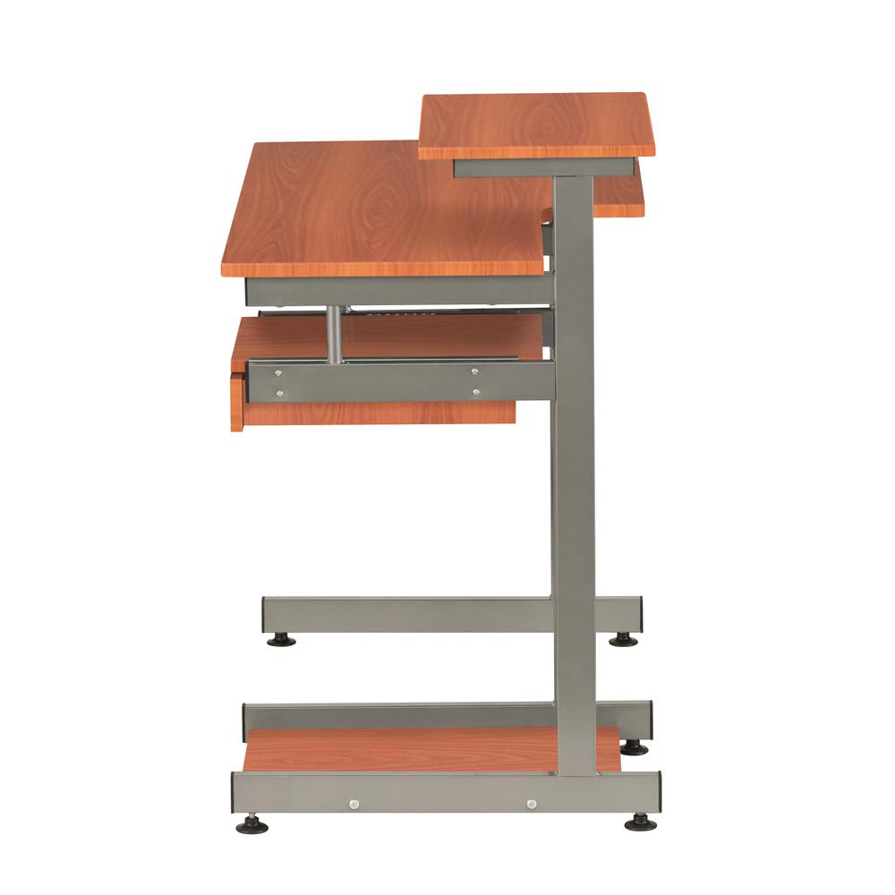 Complete Computer Workstation Desk. Color: Woodgrain. Picture 15