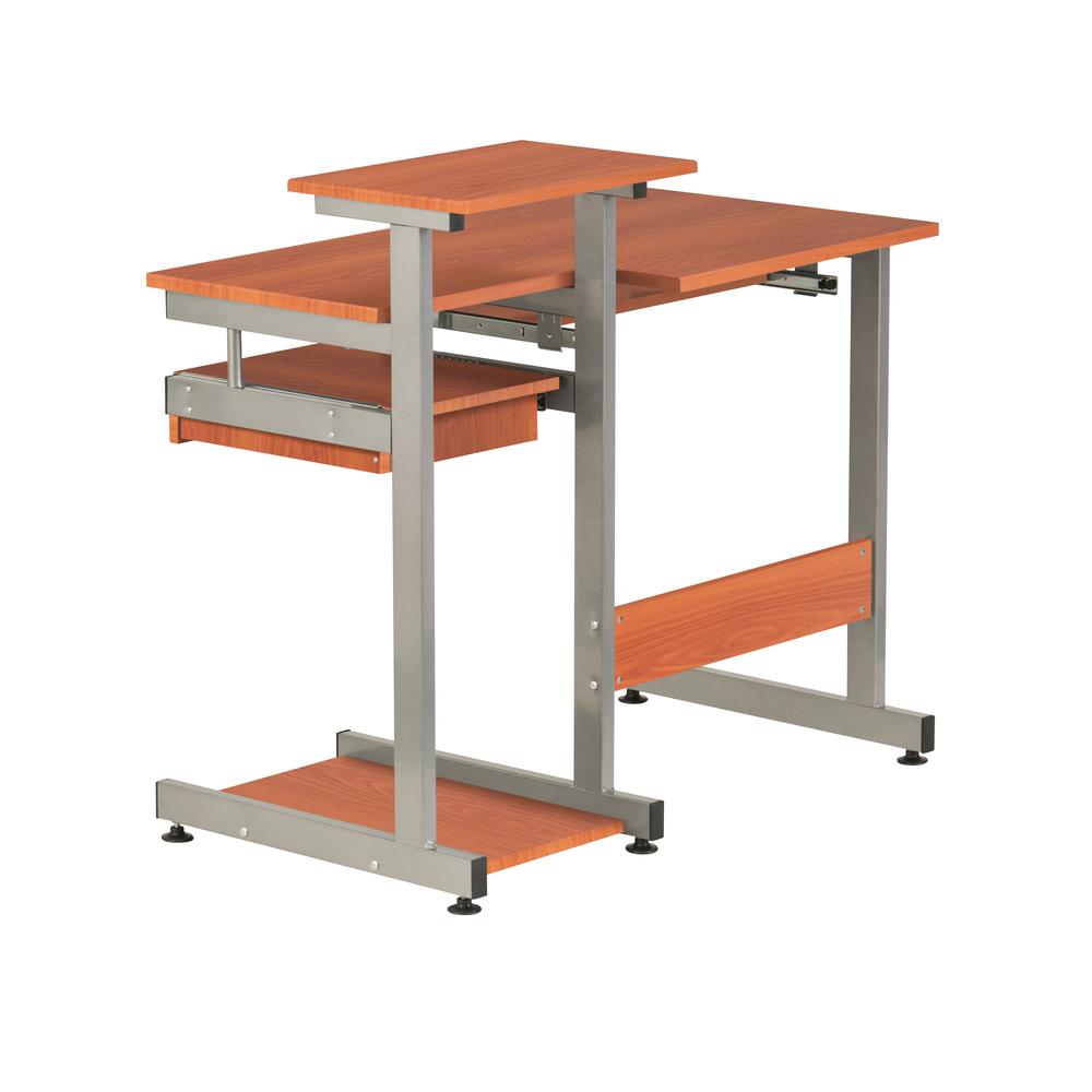 Complete Computer Workstation Desk. Color: Woodgrain. Picture 20