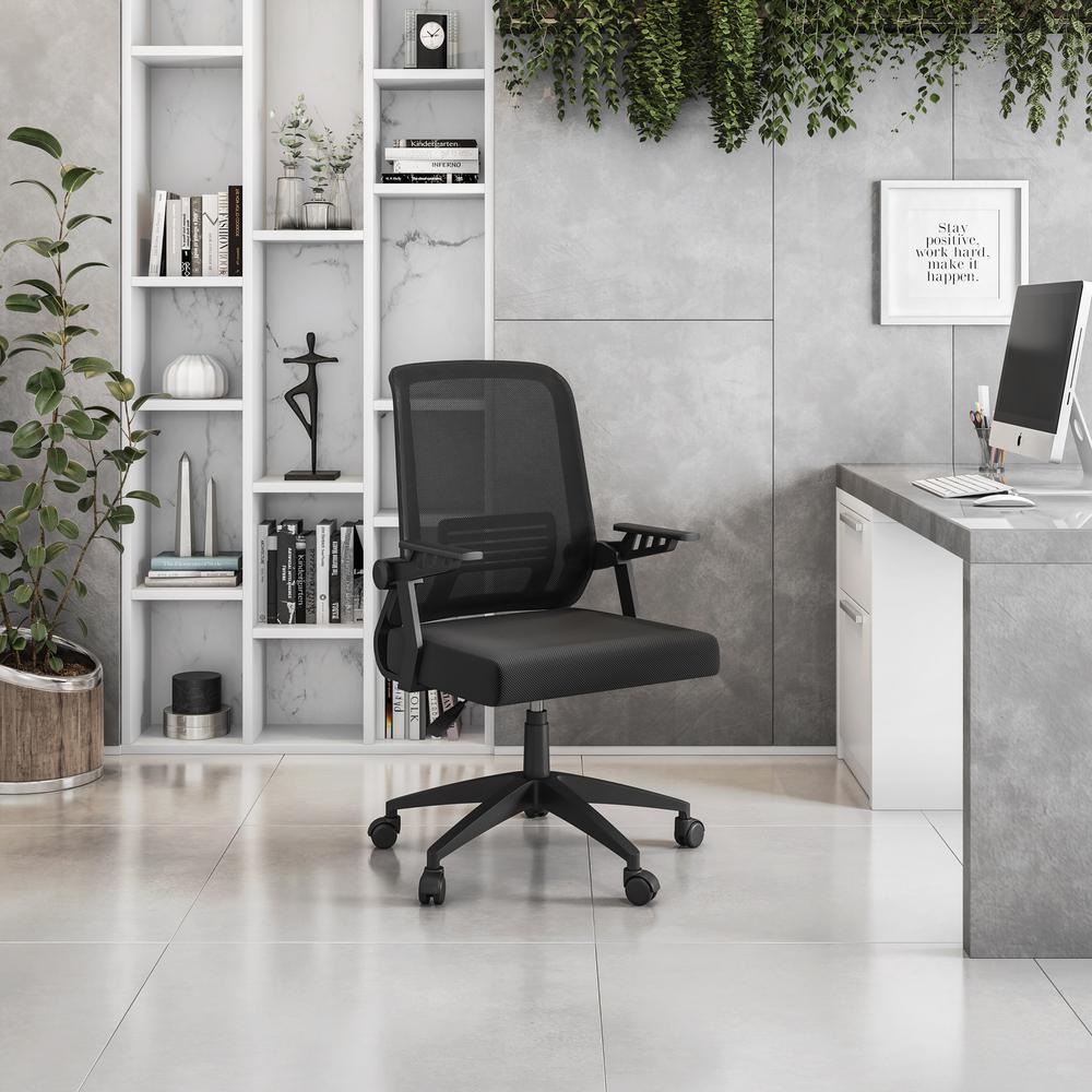 Techni Mobili Ergonomic Office Mesh Chair, Black. Picture 2