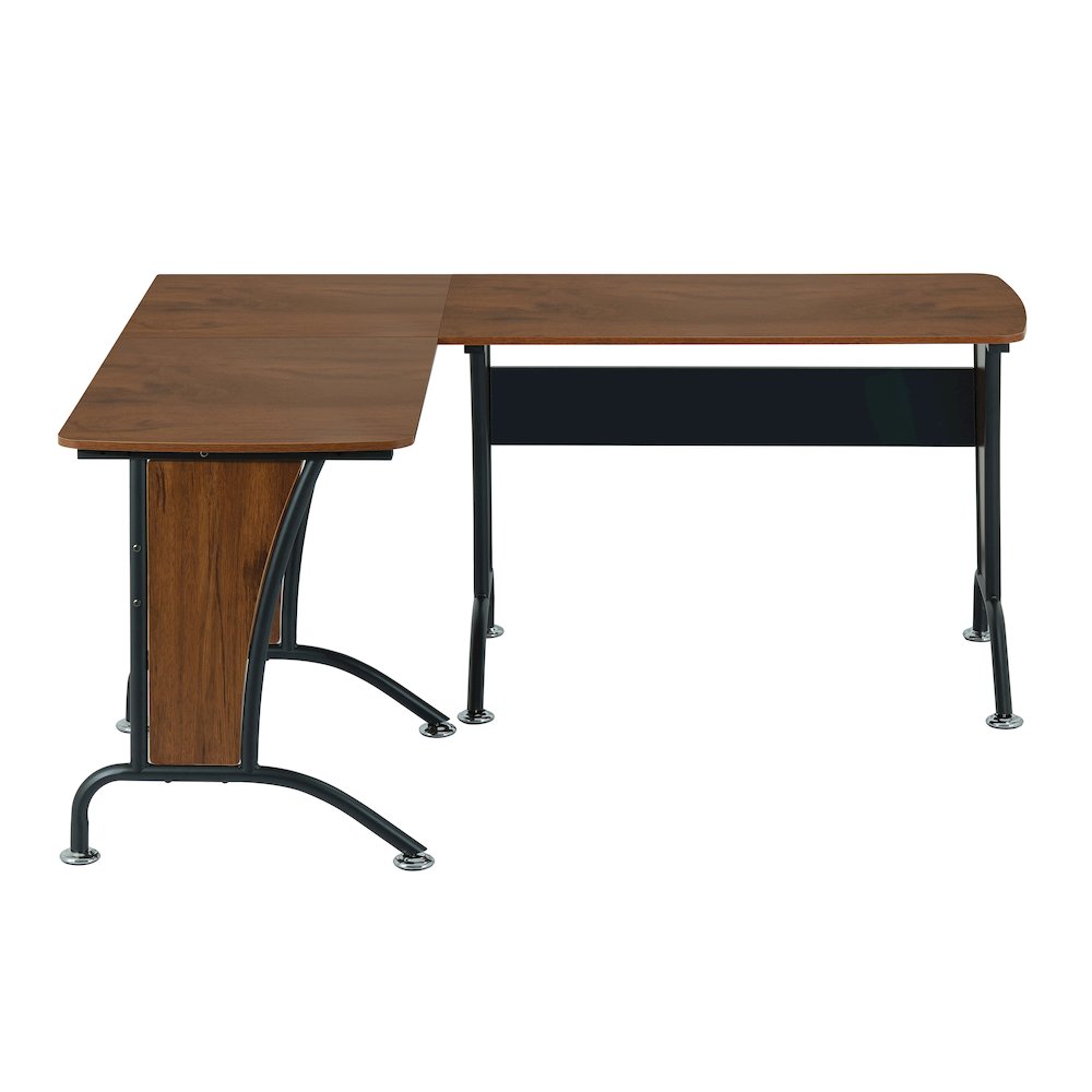 Techni Mobili Deluxe L-Shaped Desk with Inline Team Desk Option. Picture 9