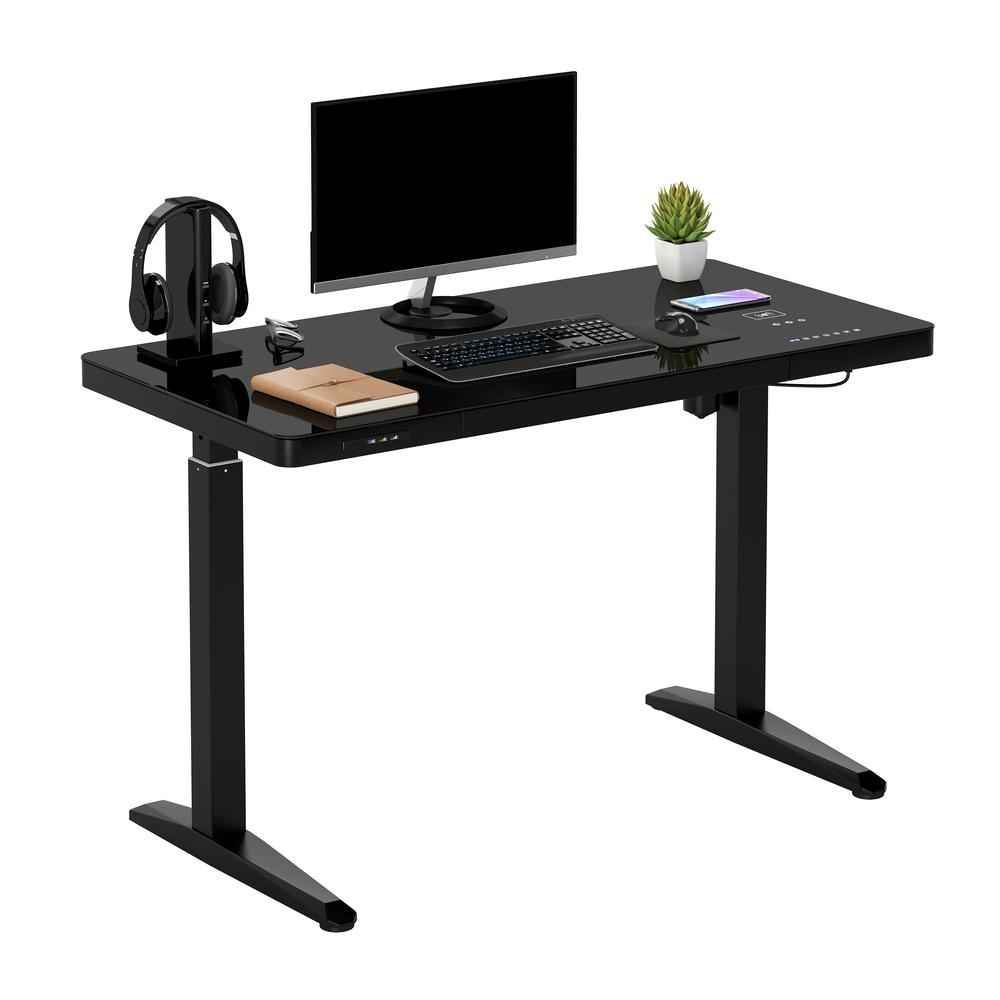 Techni Mobili Electronic Glass Desk. Picture 4
