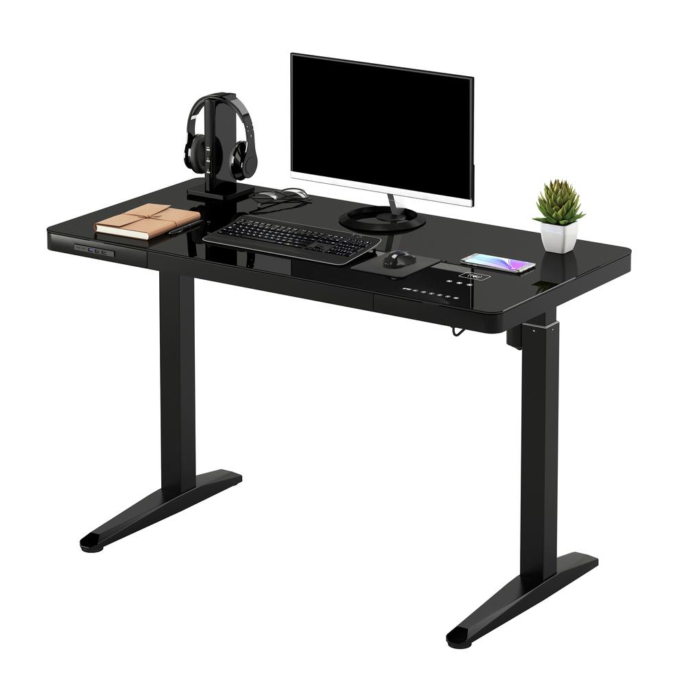 Techni Mobili Electronic Glass Desk. Picture 10