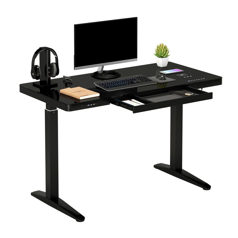 Techni Mobili Electronic Glass Desk. Picture 11