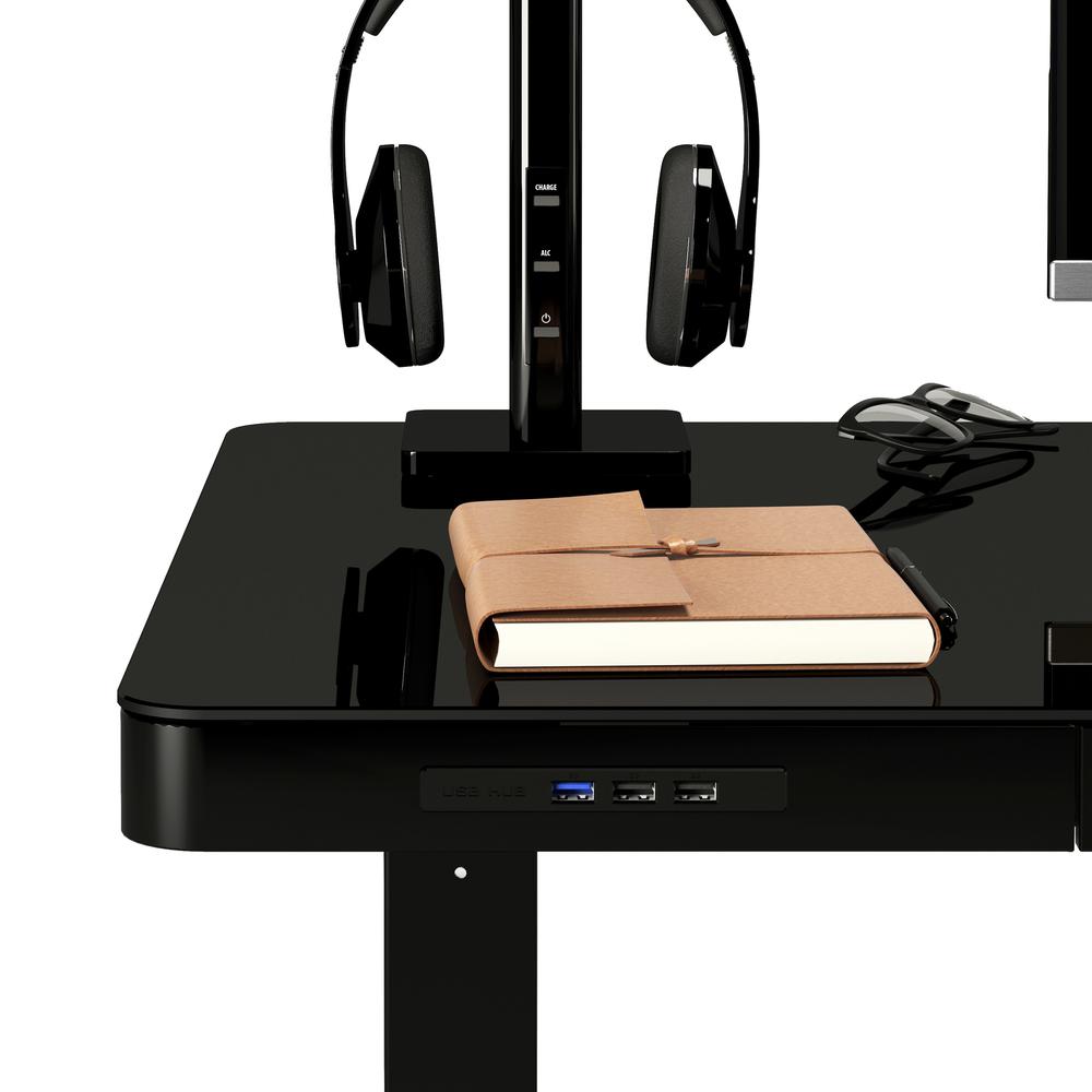 Techni Mobili Electronic Glass Desk. Picture 14