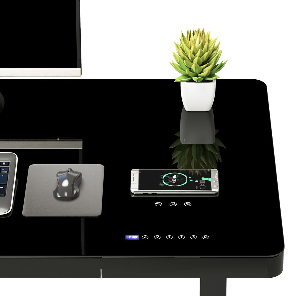 Techni Mobili Electronic Glass Desk. Picture 16