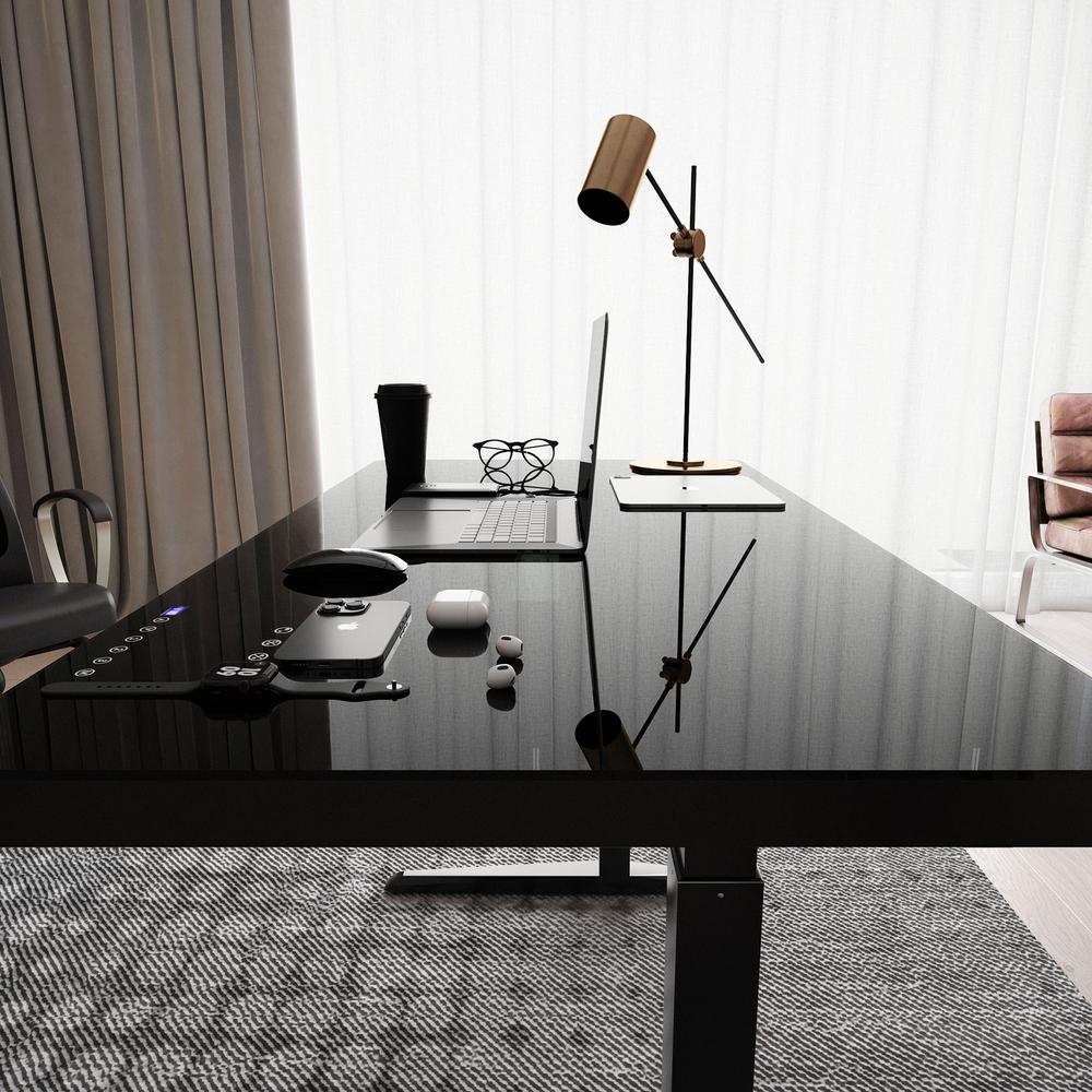 Techni Mobili Electronic Glass Desk. Picture 19