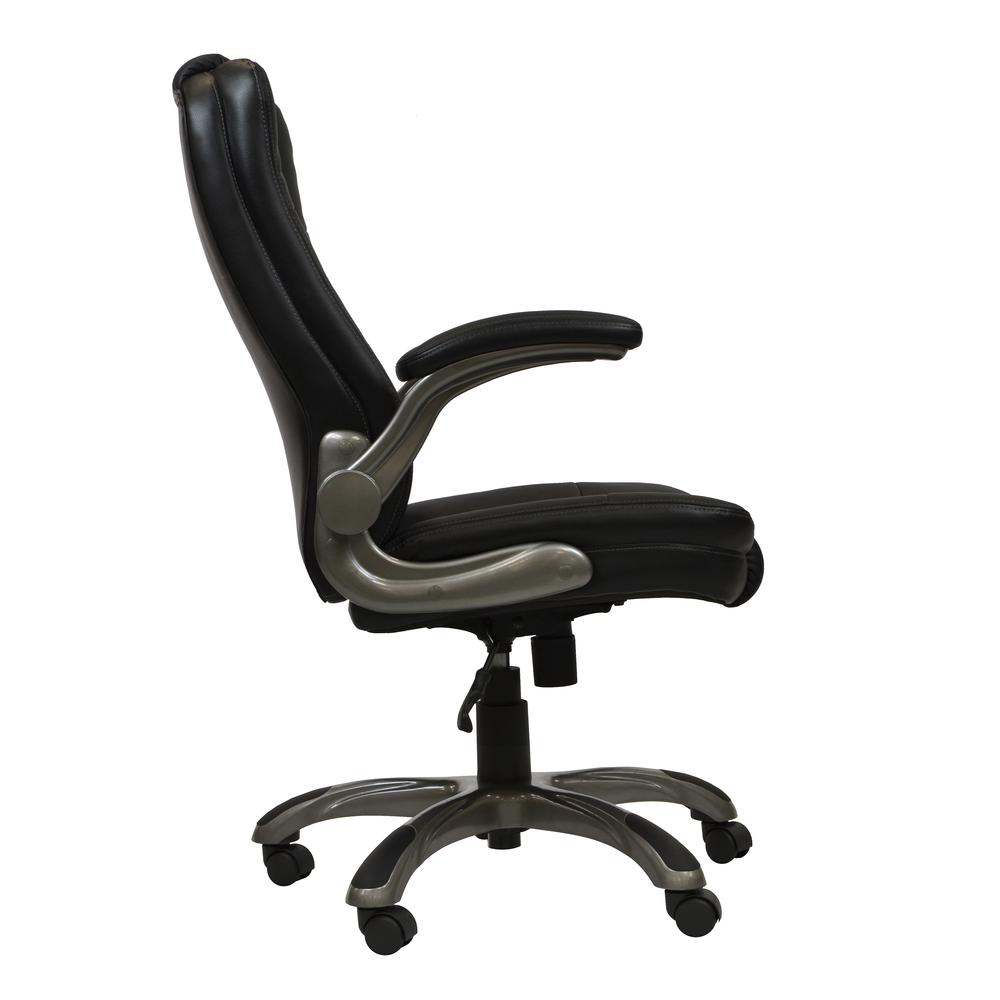 Ergonomic Faux Leather Office Chair – Ultra-Padded Executive Desk Chair,Black. Picture 3
