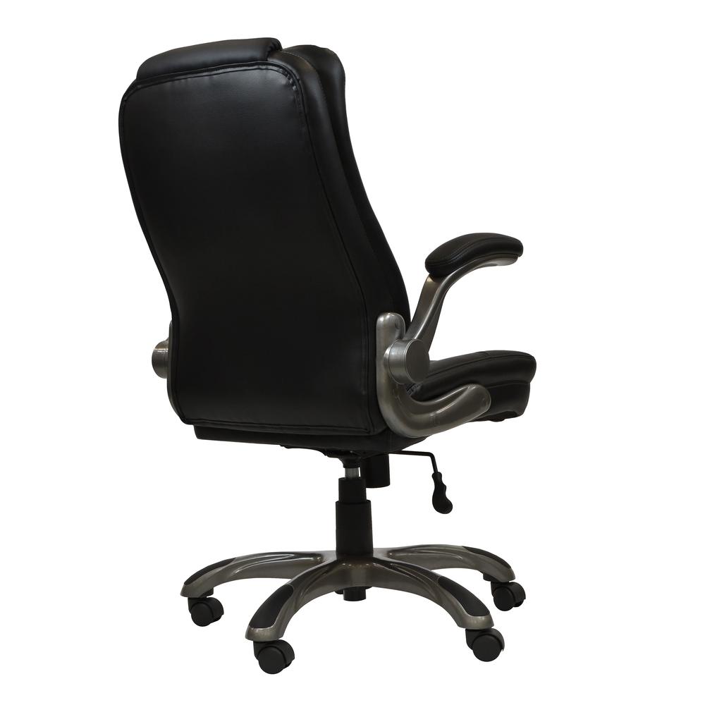 Ergonomic Faux Leather Office Chair – Ultra-Padded Executive Desk Chair,Black. Picture 4