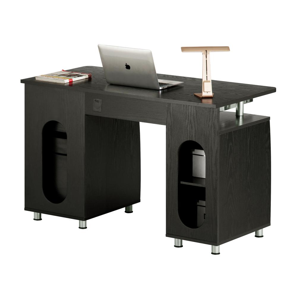 Techni Mobili Complete Workstation Computer Desk with Storage, Espresso. Picture 8