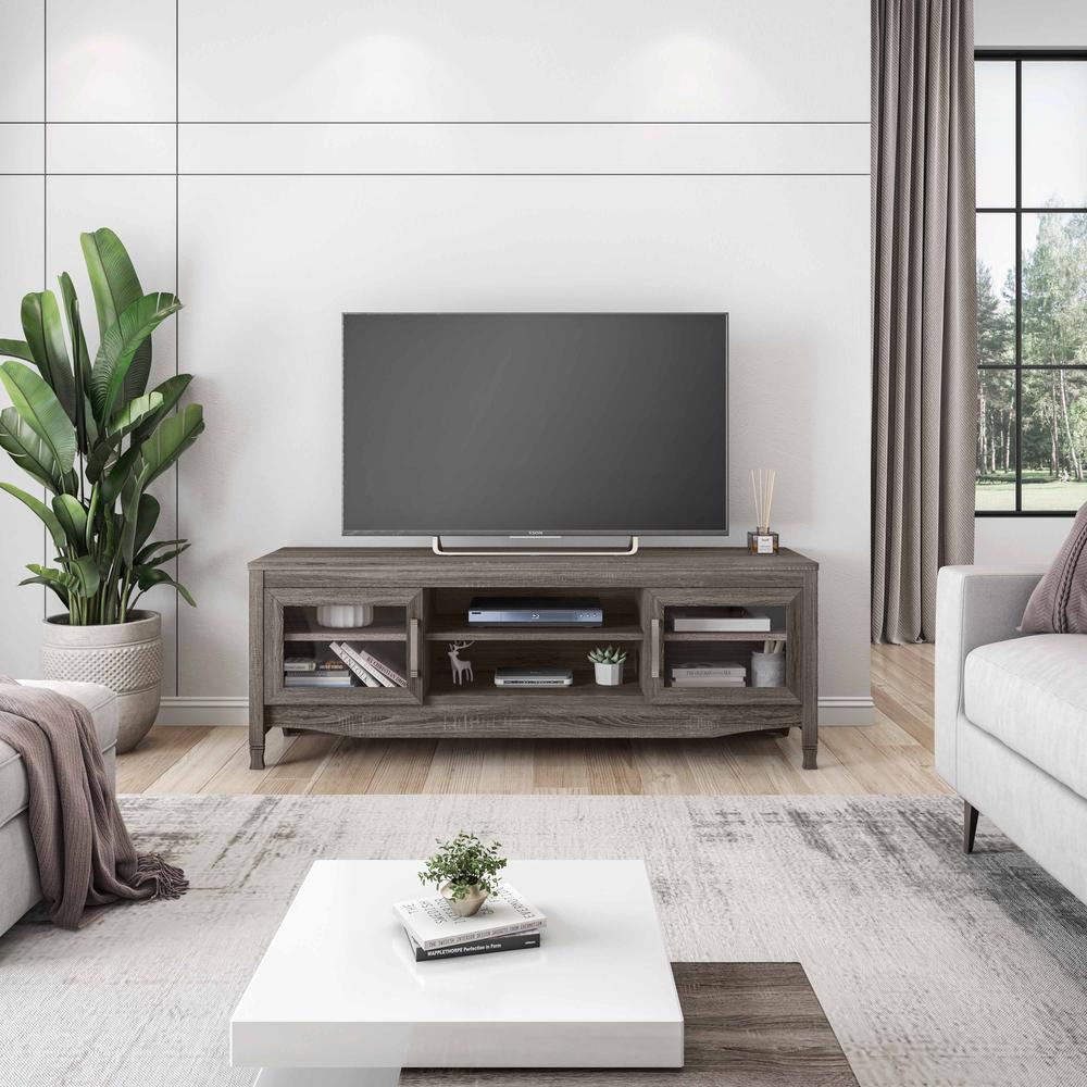 Techni Mobili Grey Driftwood TV Stand. Picture 12