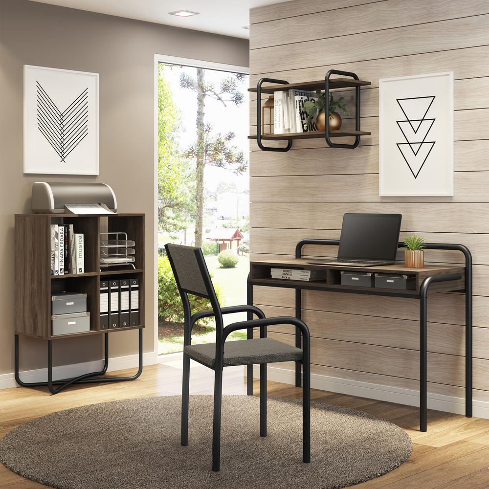 Techni Mobili Modern Classic Writing Desk, Walnut. Picture 5