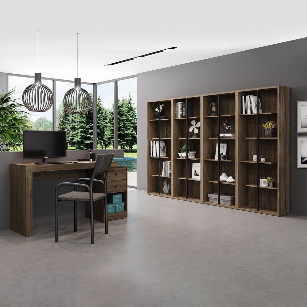 Techni Mobili Standard 5-Tier wooden bookcase, Walnut. Picture 9