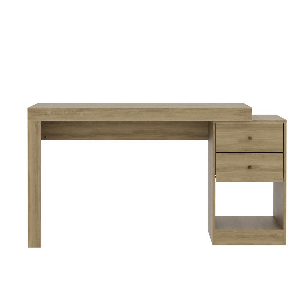 Techni Mobili Expandable Home Office Desk, Pine. Picture 2