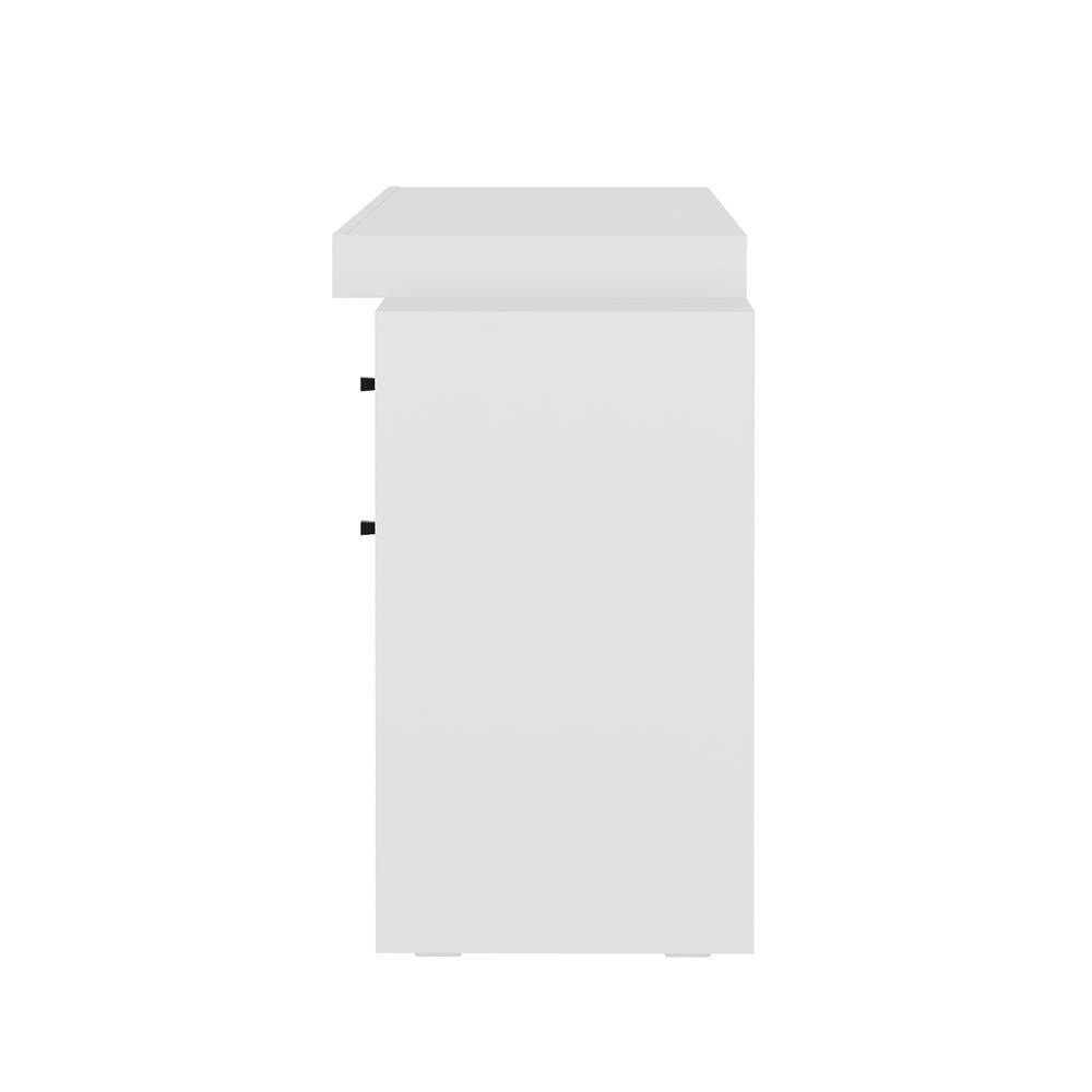 Techni Mobili Expandable Home Office Desk, White. Picture 3