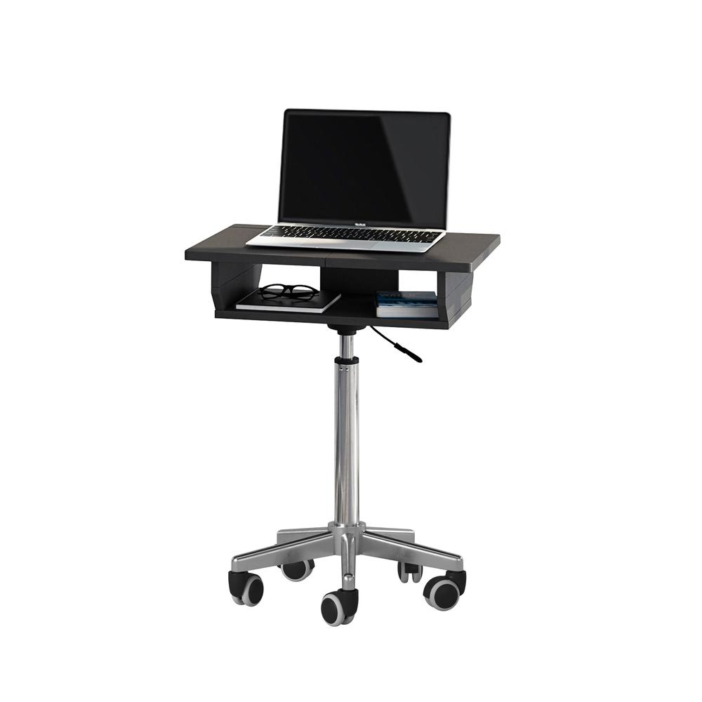 Folding Table Laptop Cart. Color: Graphite. Picture 7