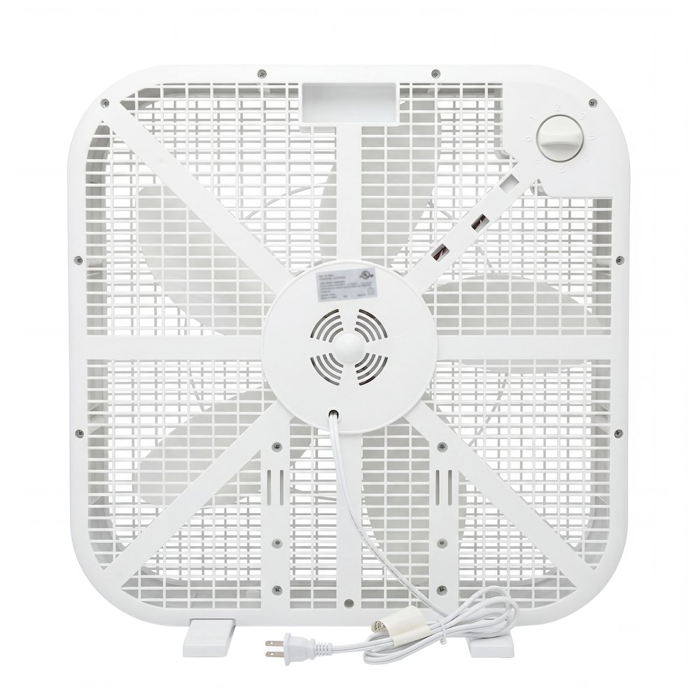 20 Inch Box Fan, 3-Speed Portable Cooling Fan With Carry Handle. Picture 3