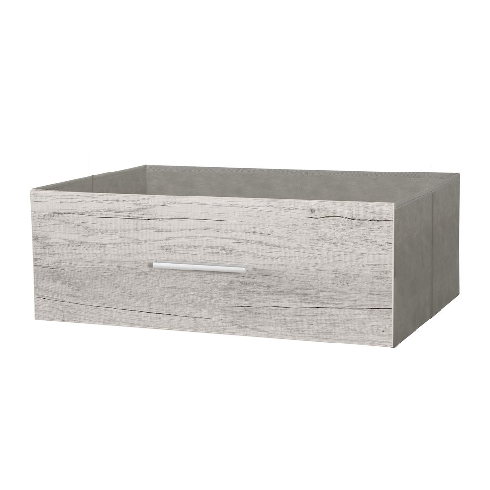 Wood Frame Dresser with 5 Large Fabric Drawers, 22.5"W x 43"H, Grey. Picture 14
