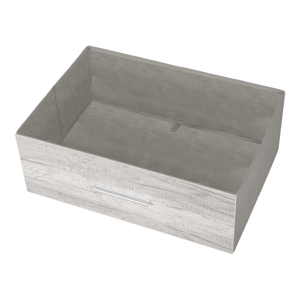 Wood Frame Dresser with 5 Large Fabric Drawers, 22.5"W x 43"H, Grey. Picture 10
