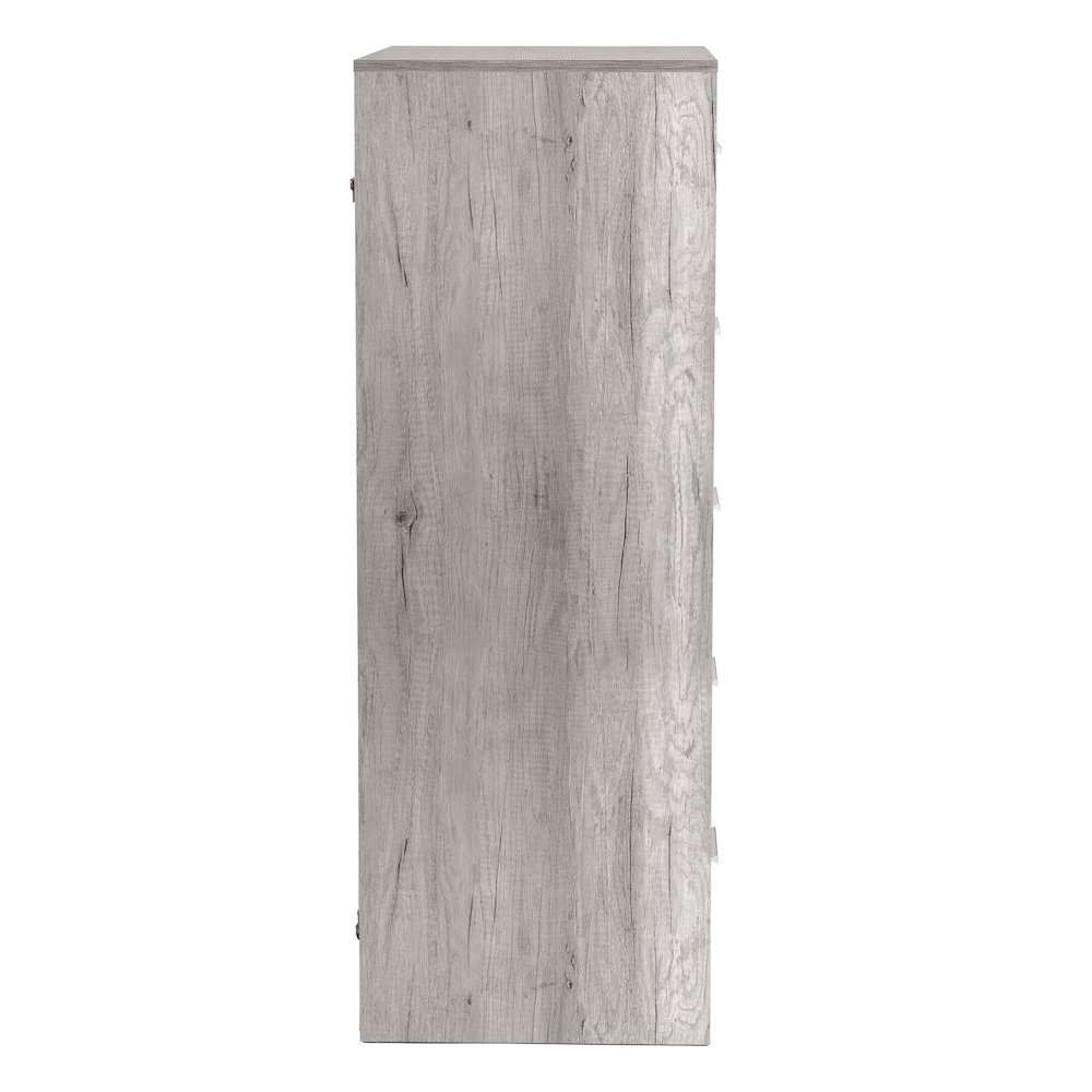 Wood Frame Dresser with 5 Large Fabric Drawers, 22.5"W x 43"H, Grey. Picture 8