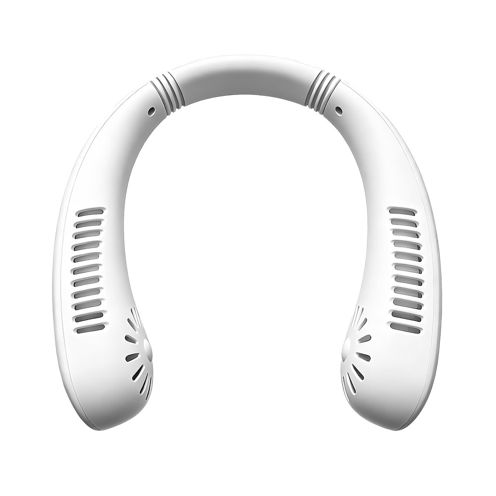 Rechargeable Bladeless Neck Fan, 3-Speed Hands-Free Wearable Cooling Fan. Picture 3