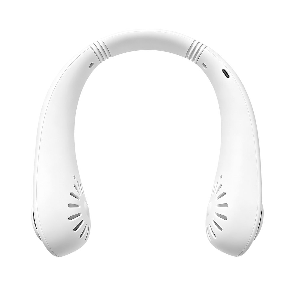 Rechargeable Bladeless Neck Fan, 3-Speed Hands-Free Wearable Cooling Fan. Picture 6