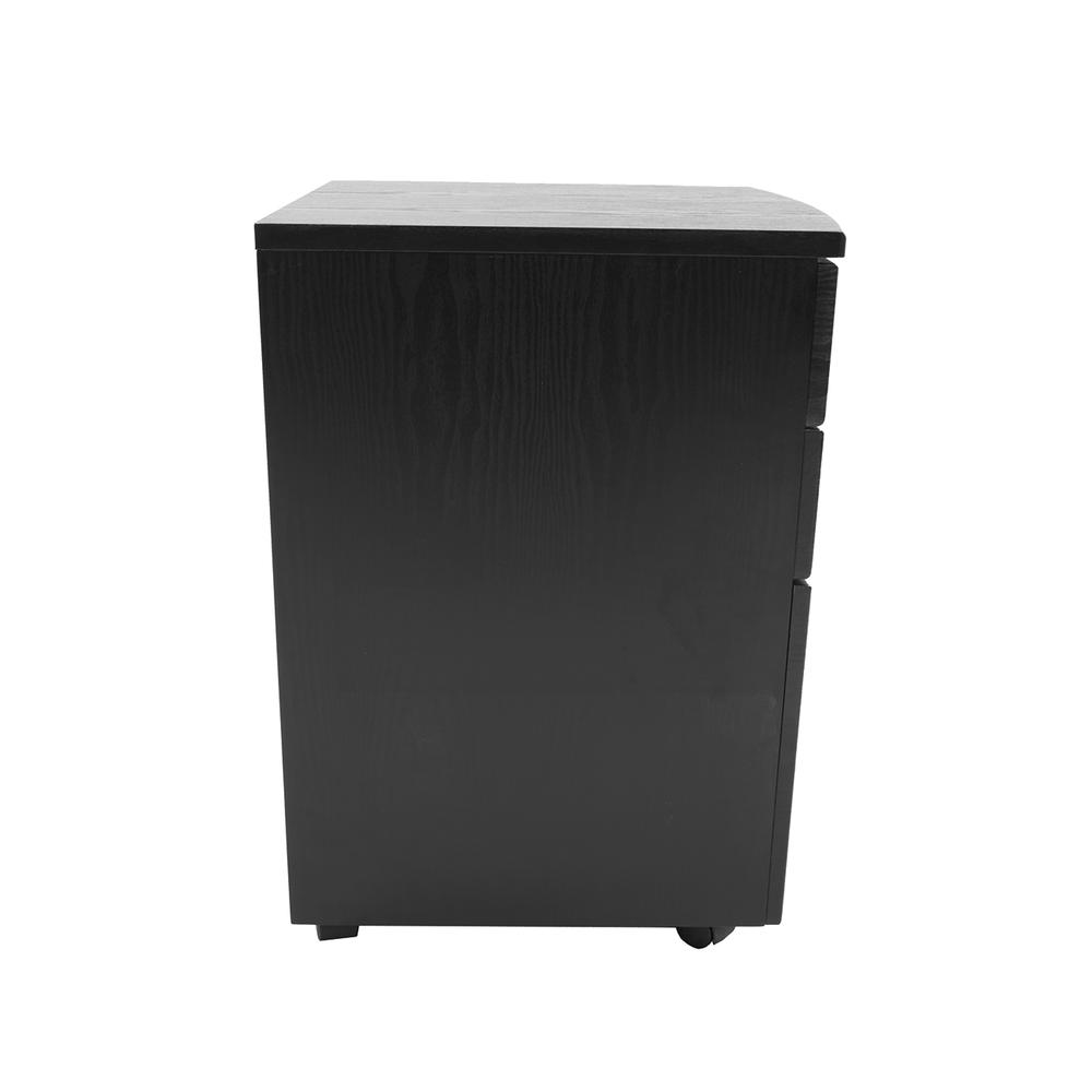 Rolling storage and File Cabinet. Color: Espresso. Picture 9