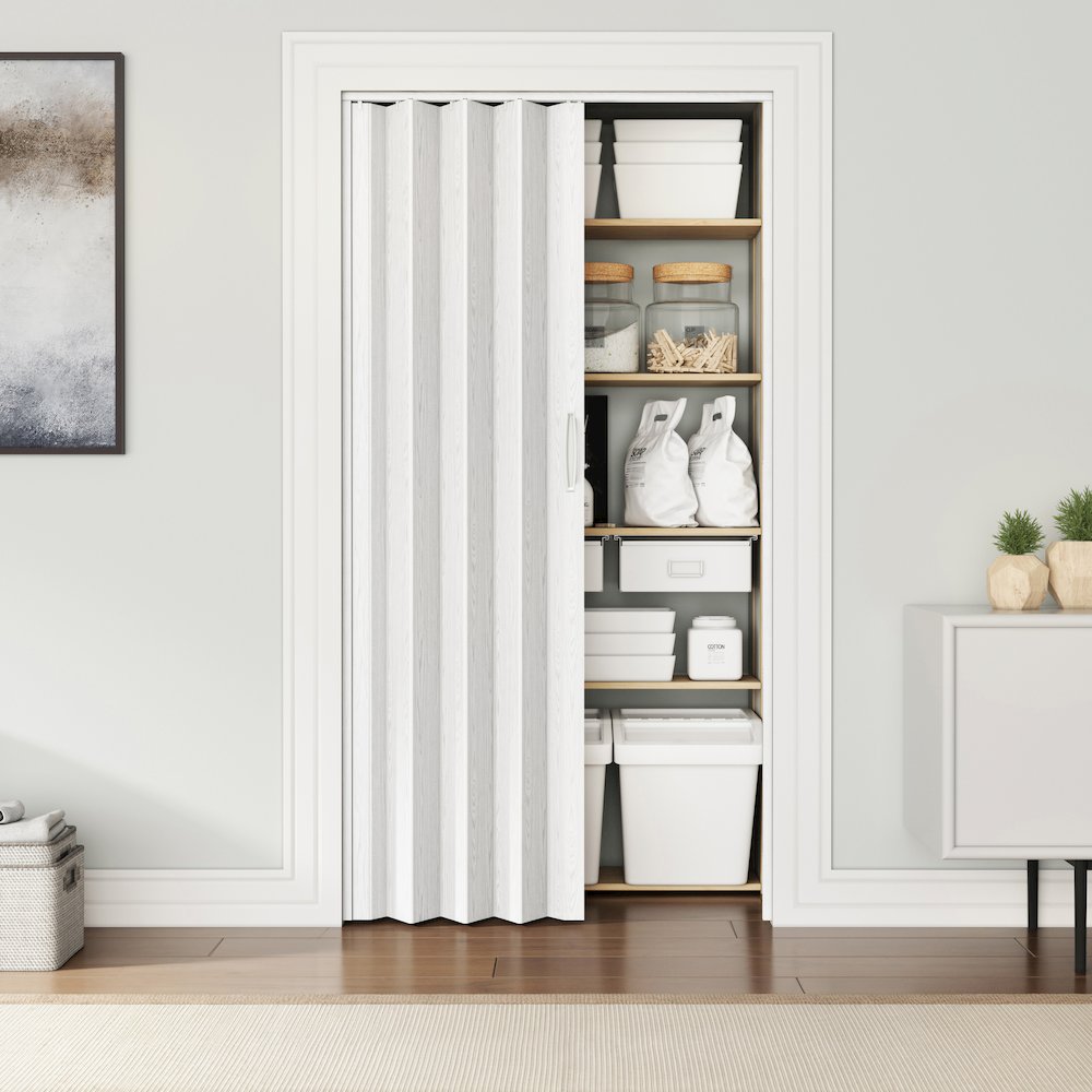 32 W PVC Foldable Accordion Doors or Privacy Room Divider for Internal Use. Picture 6